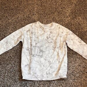 Floral Sweatshirt in White